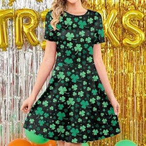 Green Shamrock Dress Saint Patrick’s Day ☘️☘️☘️